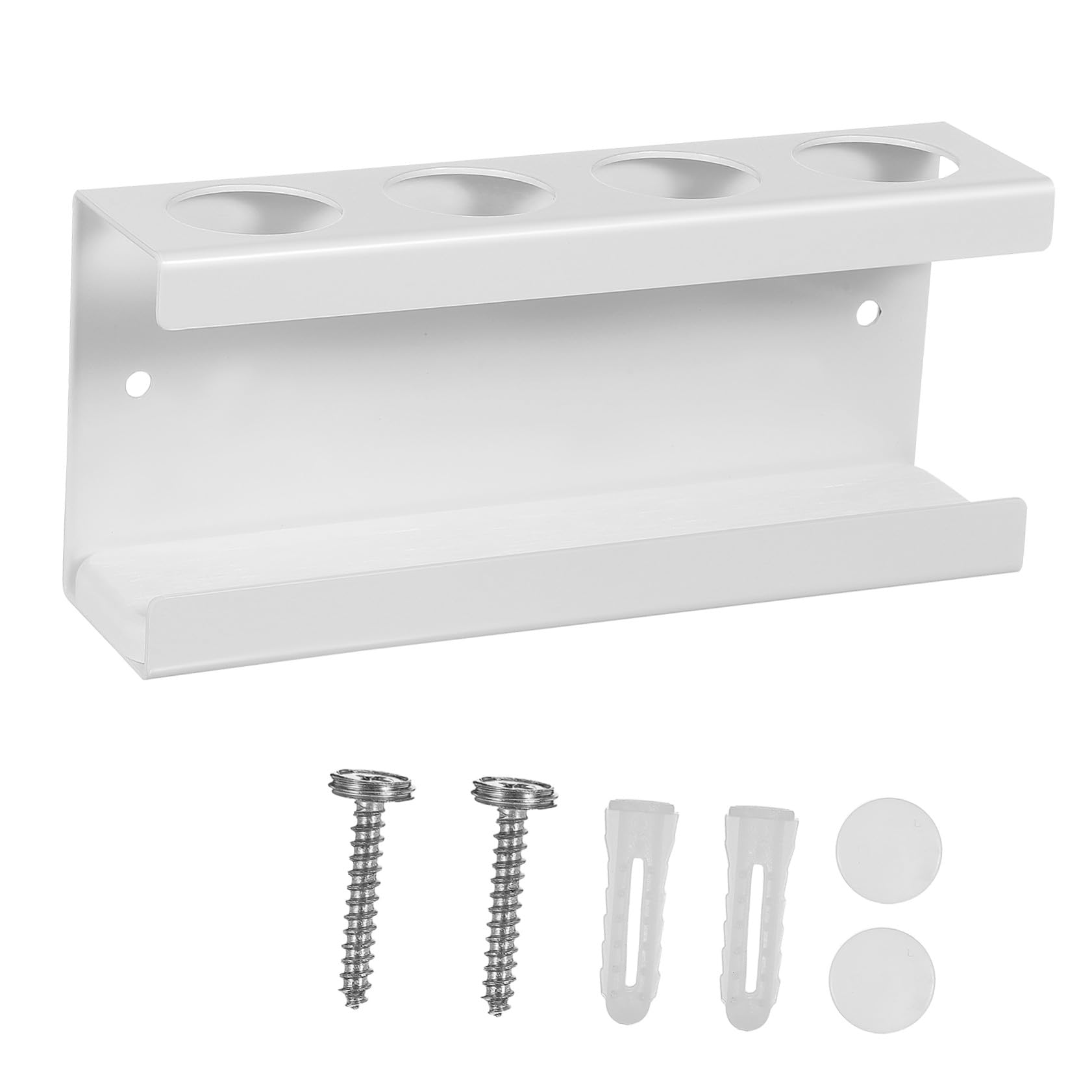 Portaspazzolini Elettrici da Parete per Bagno in Acciaio Inox Scomparti Organizer per Spazzolini e Dentifricio