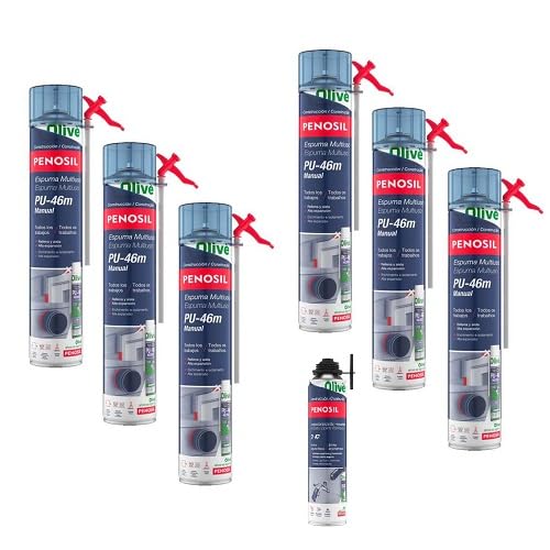 PENOSIL Schiuma poliuretanica multiuso manuale PU-46 m (750 ml) + detergente R-47 PENOSIL