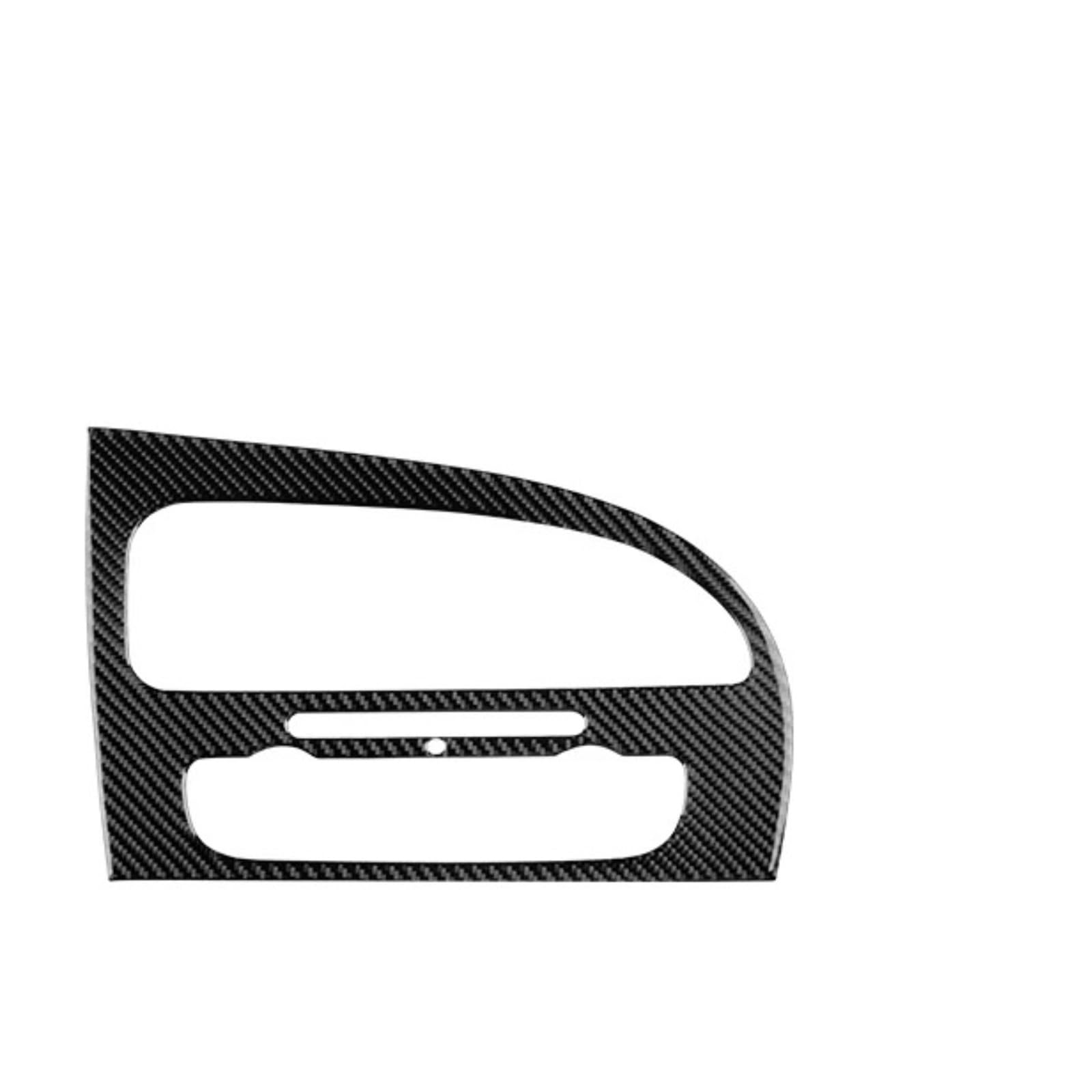 Hljnlvbn For Lhd Black Car Interior Sticker Soft Carbon Fiber Sticker For Seat For Leon 2005-2012 Lhd Rhd Car Instrument Ac Panel Accessories(For Lhd Black)