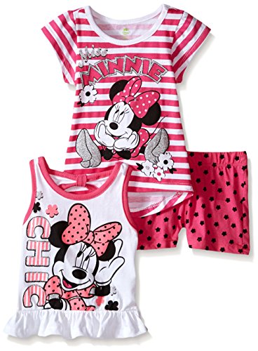 Disney Girls' 3 Piece Minnie Chic Short Set