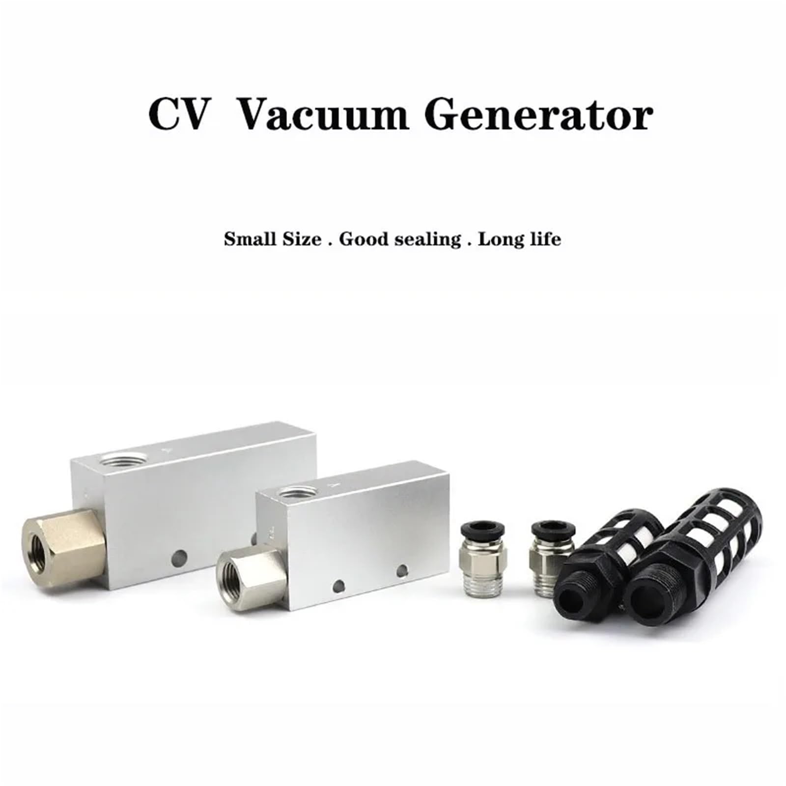 CV generador de vacío presión neumática CV-10HS 15 20 25 30 válvula de Control negativo integrada 1 Uds(CV-30 w 6 Fitting)