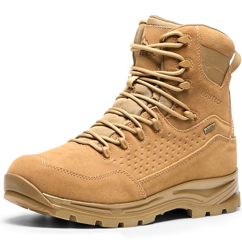 Image of Men's Military & Tactical Boots - Waterproof & Comfortable Boots for Men, Perfect for Work, EMS, Hiking, and Combat