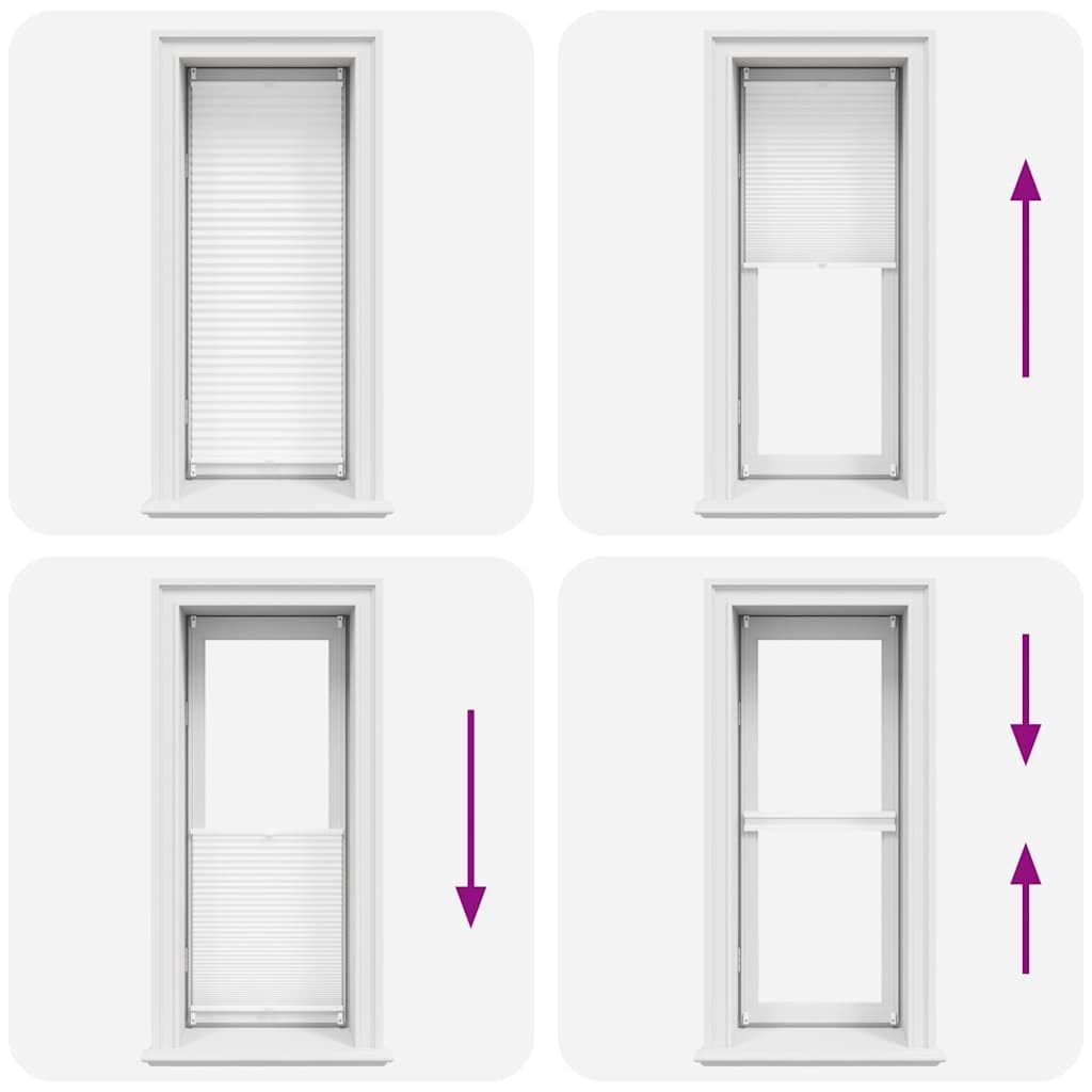 Plissee Faltrollo Rollo Plisseerollo Weiß 50x125cm Klemmfix ohne Bohren Sichtschutz Sonnenschutz Thermorollo Verdunkelung für Fenster Tür Dachfenster Schlafzimmer