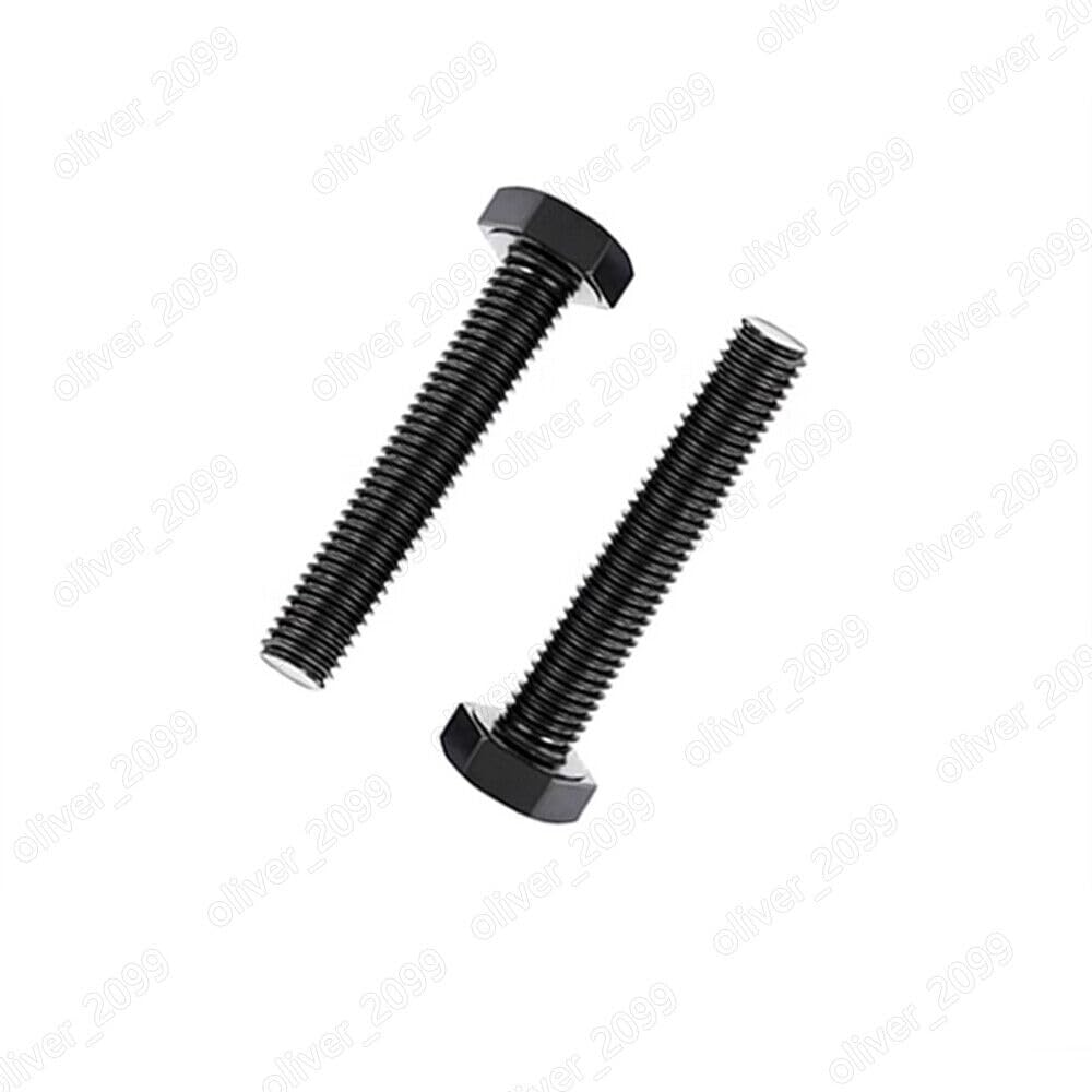 Bulloni a testa esagonale M11 in acciaio nero 8.8, passo 1,25/1,75(M11 1.25 x 100mm 3pcs partial thread)