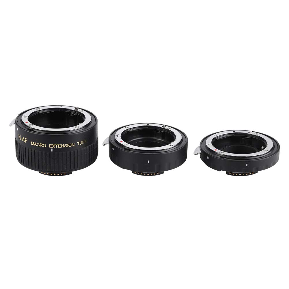 Sxhlseller 12 Mm + 20 Mm + 36 Mm con Messa a Fuoco Automatica del Tubo Dell'obiettivo con Estensione Macro per Fotocamere DSLR con Attacco F Nikon, Adatto per Nikon D7100 D7000 D5300(N-AF-B)