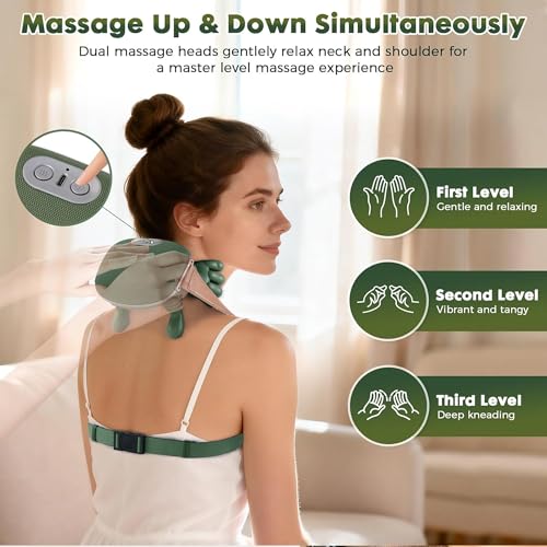Image of Bionic Wireless Portable Shiatsu Shoulder & Neck Massager for Cervical Pain