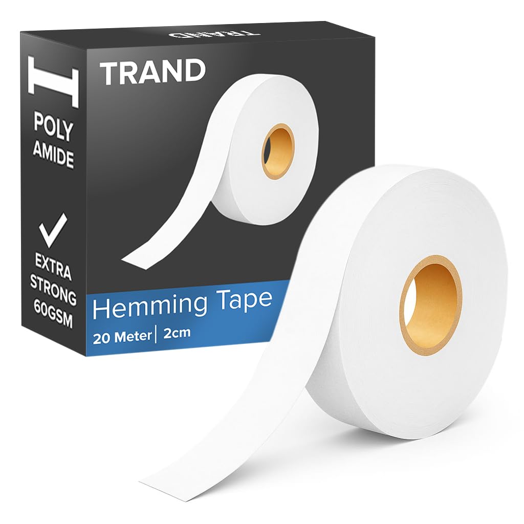 Hemming Tape 20 Metres I Wonder Web Iron On Extra Strong Hemming Tape For Trousers, Curtains & Clothes, Strong Adhesive Iron On Hem Tape, wonderweb Hemming Web, NO SEWING REQUIRED
