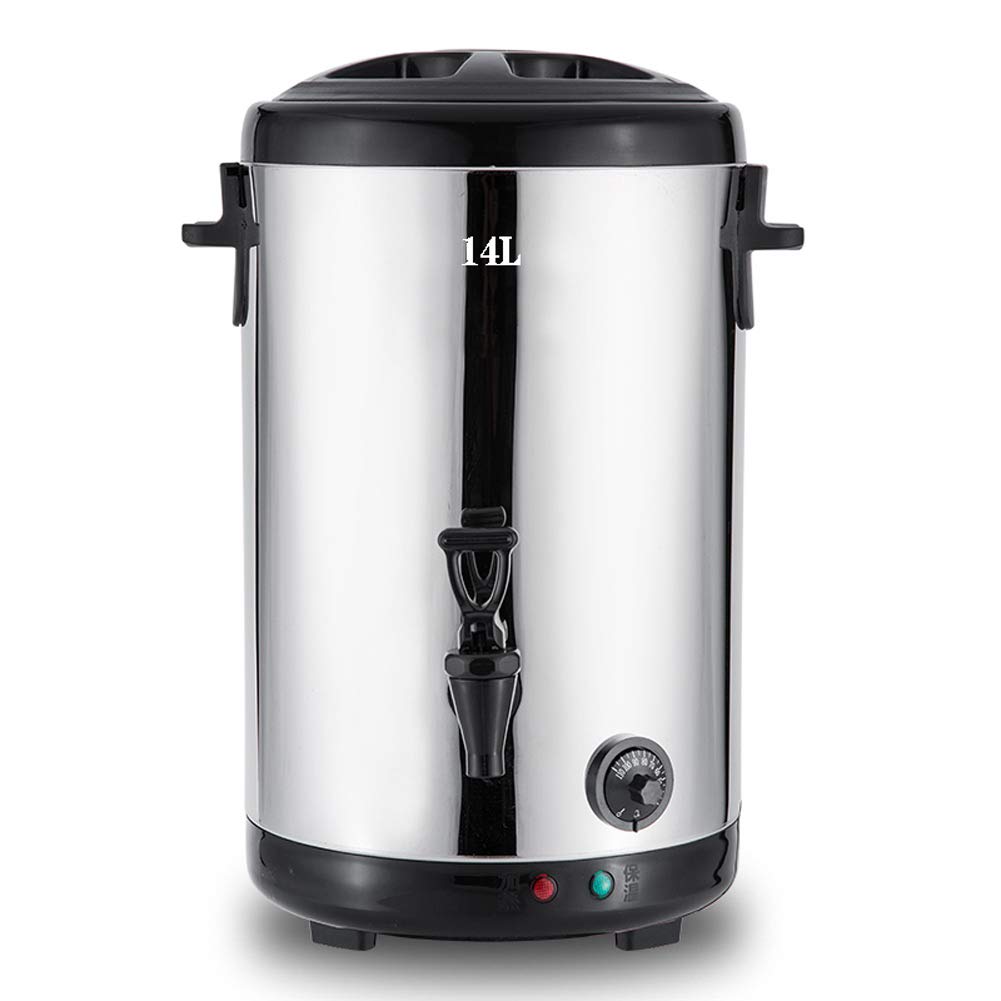 AYCDL Beverage Dispenser, Commercial Hot Water Urn Dispenser with Temperature Control for Coffee, Double Wall Stainless Steel Coffee Urn Thermo-pot Boiler &