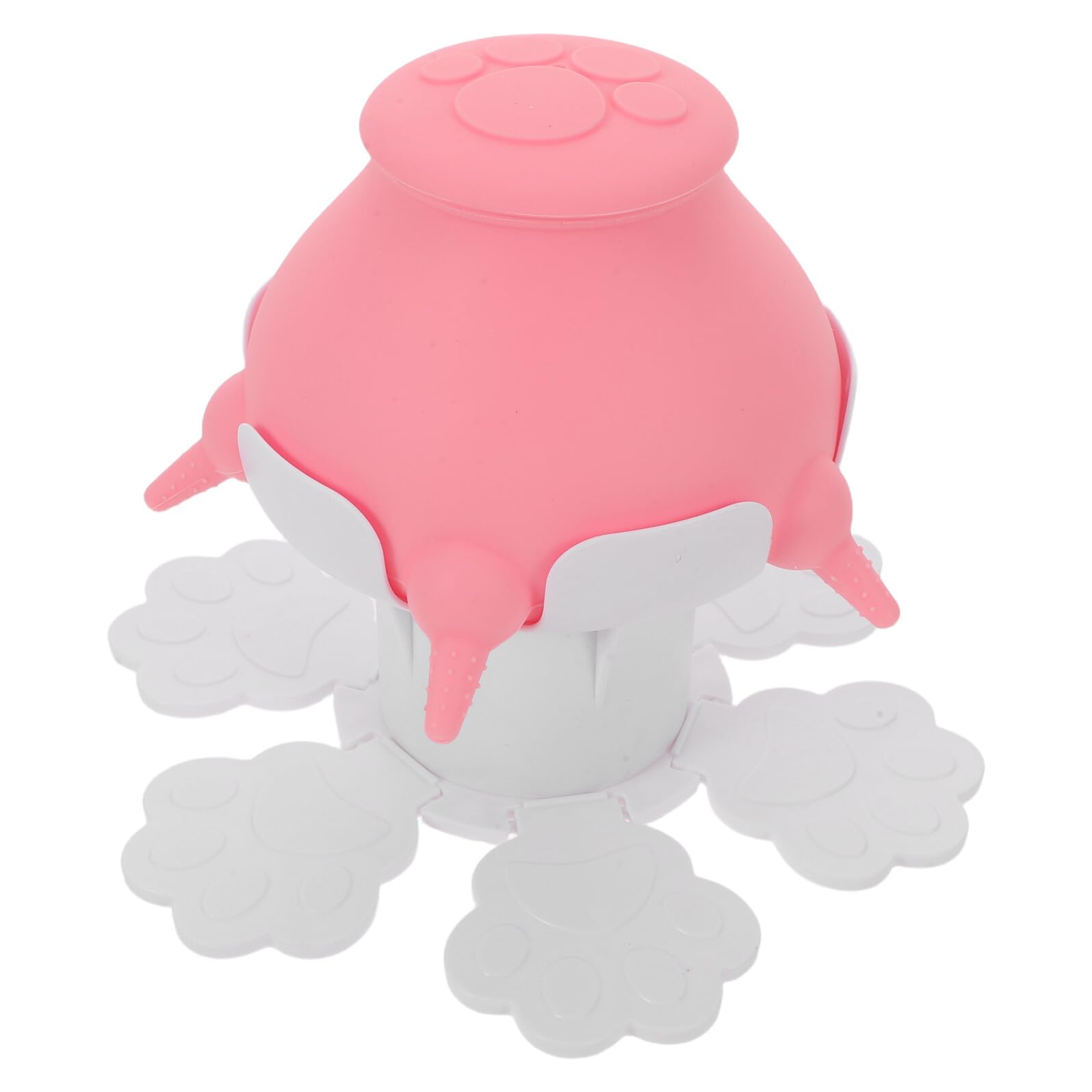 Levemolo Biberon Regolabile in Altezza per Cuccioli e Gattini Mini Biberon in Silicone per Animali Domestici Mangiatoia per Allattamento Multiplo Facile da Pulire e Trasportare per