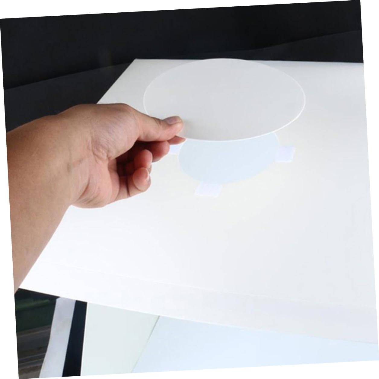Generic Portable Photography Light Box Tent 30cm with LED Strip Lights with Black and White Backdrops for Product and Jewelry Photography