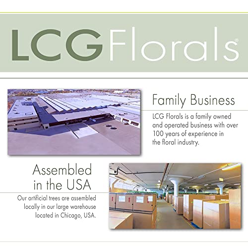 Lcg Florals Artificial Variegated Monstera Plant 4Ft Faux Indoor Floor Plant In Ribbed White Metal Pot - Fake House Plant And Home Décor For Living Room, Office, Kitchen, Or Farmhouse #TOP5