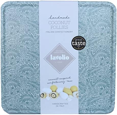 Lavolio Decadent Spiced Confectionery Gift Tin (175g) - Premium Selection of Covered Nuts, Coffee and Spices and Chocolate Sweets, Perfect Present for Him or Her