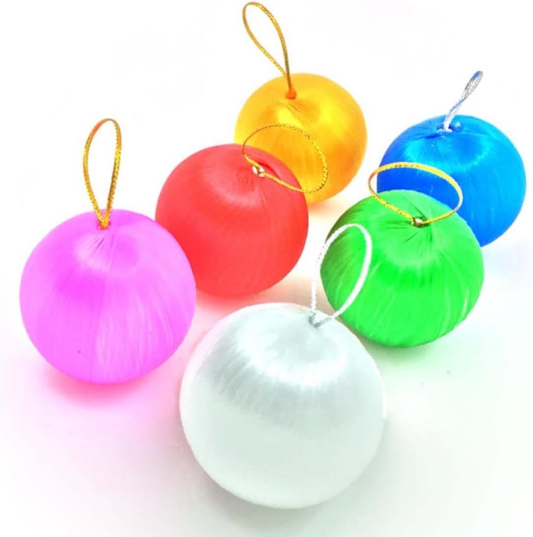 Christmas Ball Pendant 6cm Xmas Decor Foam 6pcs for Office Store