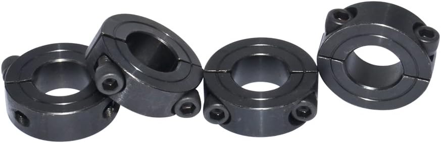 Bore 3/4 Inch Double Split Shaft Collar Oxide Set Screw Style Pack of 4PCS