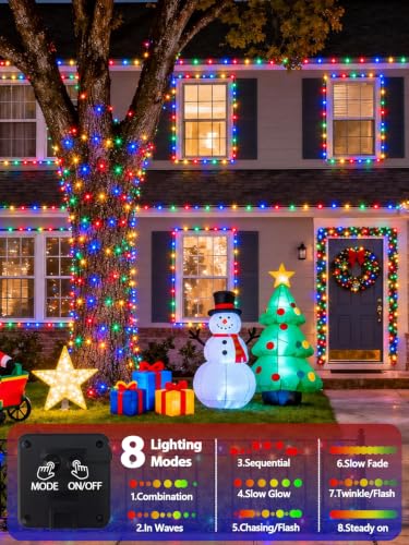 EXF 4-Pack 152' Solar Christmas String Lights - 19.99 w/ Code + 50% Off Code G7LDRJEO - image 2