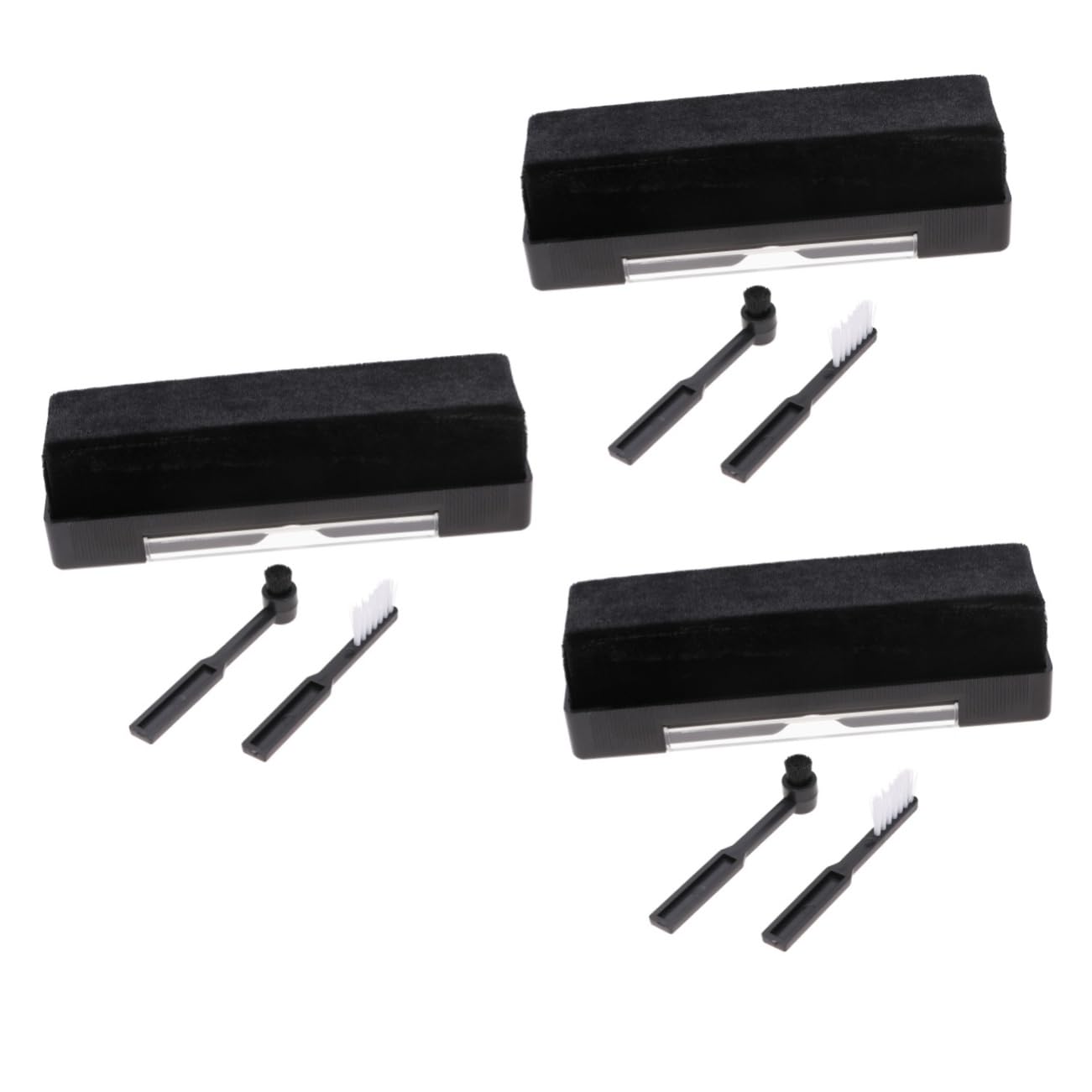 Uonlytech 3sets Spazzole Per Pulizia Di Dischi Vinile Pennello Professionale Per Rimuovere Polvere Macchie e Impronte Design Ergonomico e Materiali Resistenti Per Collezionisti Di Dischi e