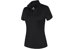 Women's Short Sleeve Quarter Zip Golf Shirt