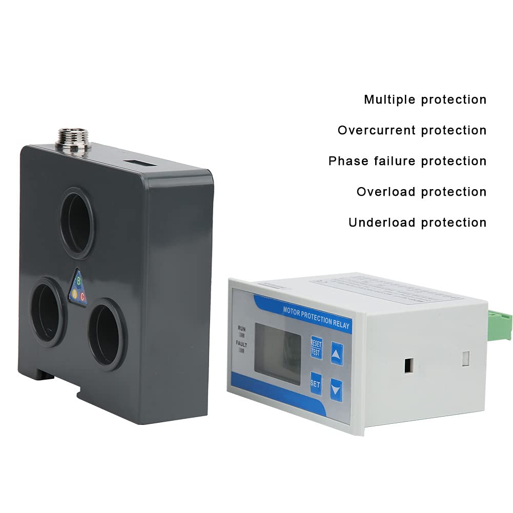 Protector de Sobrecarga del Motor, Protector de Motor de Motor Inteligente Digital de 3 A 160 A de Falla de Fase de Falla de Fase de Sobrecarga con Métodos de Reinicio Múltiples