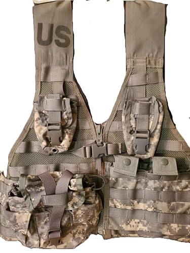 Official US Military MOLLE II ACU FLC Fighting Tactical Assault Vest Carrier