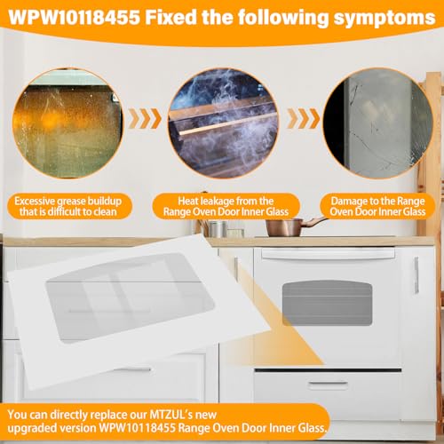 Image of UPGRADED WB57K10110 Outer Oven Door Glass Compatible with GE Stove Exterior Door Glass 29.6 inch x 18.7 inch WB57K10109 Range Oven Door Outer Panel Replacement EGR2000EM JGBP28DEM JGBP33DEM JGBS23DEM