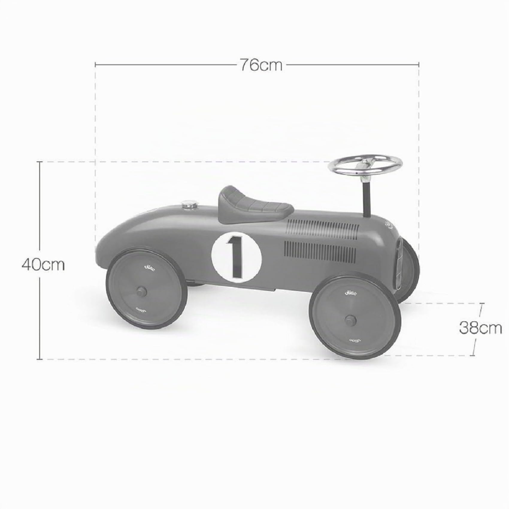 Vilac Metal Car, Creme