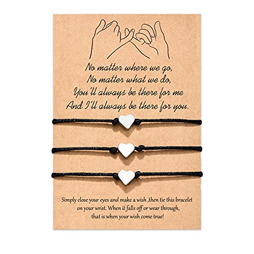 Tarsus Best Friend Bracelets, Promise Bracelets Long Distance Matching Love Heart For Women Sister Mom And Daughter Bestfriend #TOP11