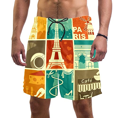 Short de bain homme maillots de bain shorts de plage imprimé graphique