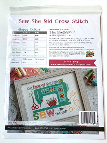 It'S Sew Emma ISE-404 Sew She Did Cross Stitch Pattern thumb #1