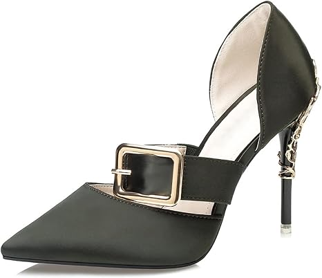 Amazon.com: QAZX Zapatos de tacón medio alto para mujer, tacones de aguja  para mujer, sandalias puntiagudas, para fiesta, graduación, boda, novia,  tacones altos (color: verde, tamaño: 36) : Ropa, Zapatos y Joyería