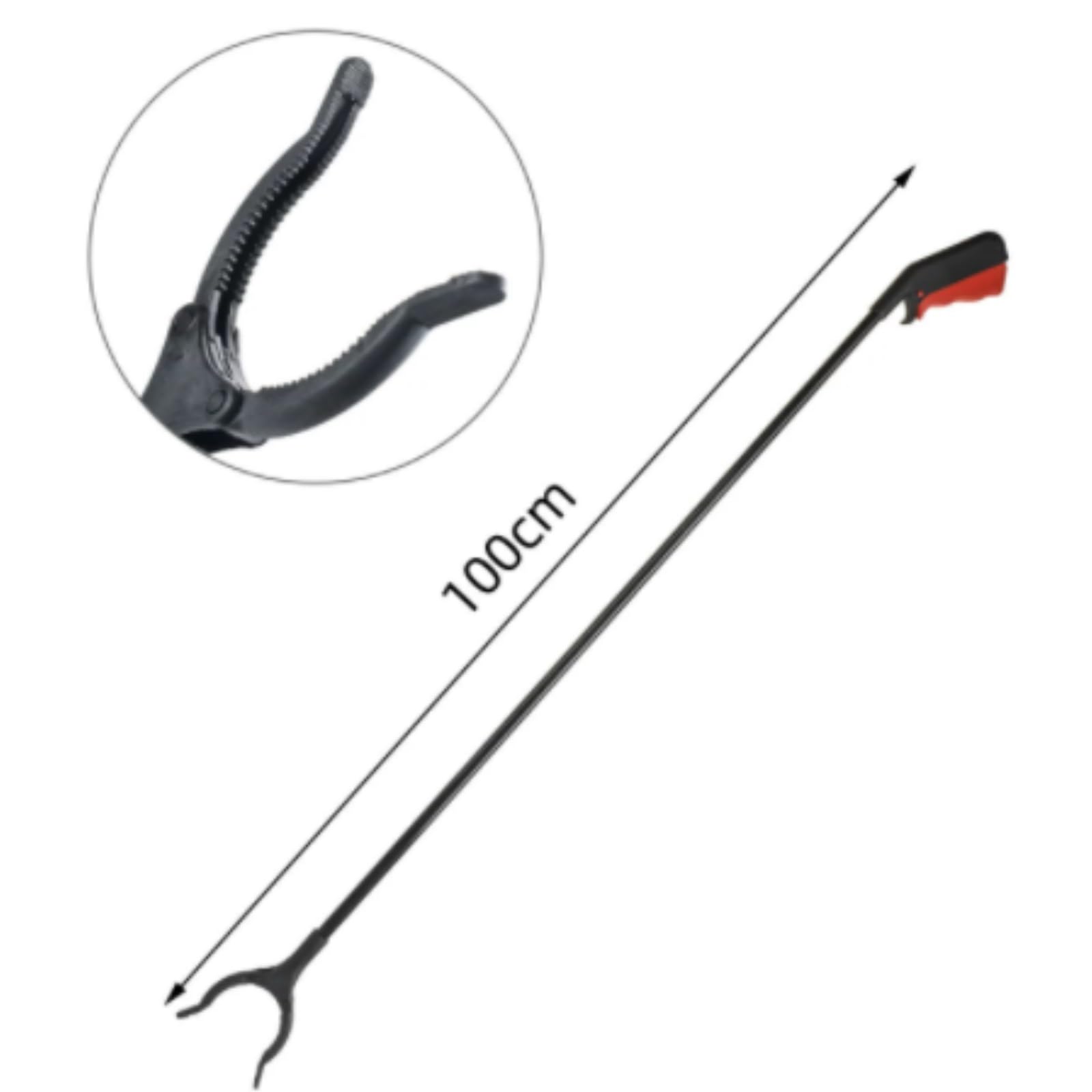 Pinza Raccogli Oggetti Resistente Confezione da 2 Pinze Raccogli-rifiuti con Manico Lungo E Pinza Pinza Antiscivolo(100)