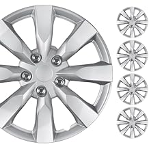 BDK Set of 4 16" Inch Rims Hubcaps Automotive Car Wheel Hub Caps Wheel Covers, Snap-On Direct OEM Replacement Toyota, Honda, Nissan, Ford, Mazda, Chevrolet, Mitsubishi, Kia, Hyundai, Volvo, BMW