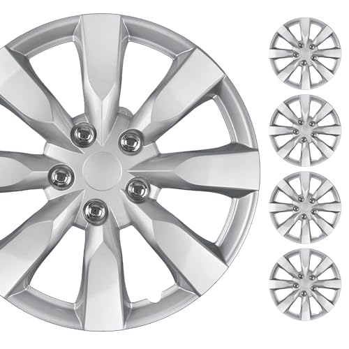 BDK Hubcaps Wheel Covers for Toyota Corolla 16” – Four (4) Pieces Corrosion-Free & Sturdy – Full Heat & Impact Resistant Grade – Replacement, 4 Pack by BDK - Used condition - US$42.80