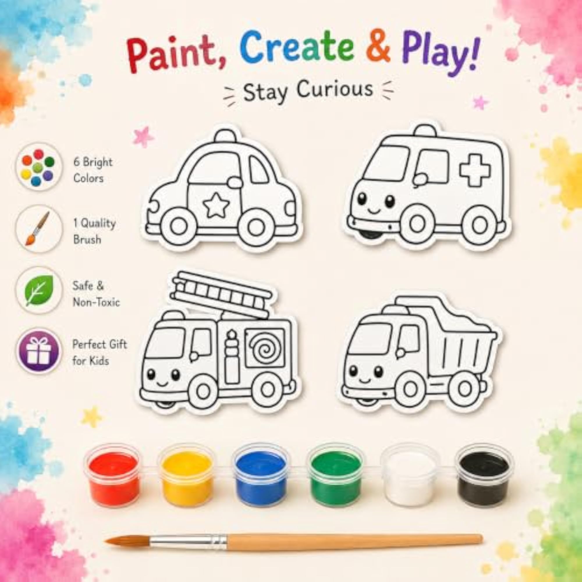 Toys Vehicle Art & Craft Kit for Kids