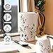 Taza de café de cerámica con asa de guitarra Imagen de Taza de café de cerámica con asa de guitarra