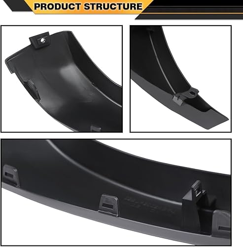 Miniatura 9 de Nueva tapa de parachoques delantero izquierdo del lado del conductor compatible con Toyota Tacoma 2WD4WD 2005-2011 Extensión de guardabarros