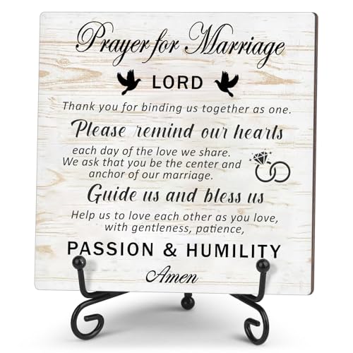 GlamGeimzy Prayer for marriage Wedding gifts Wedding sign Marriage blessing