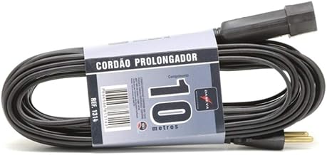 Extensão Daneva Macho-Fêmea Cabo Paralelo 2P 10m 10A 250V