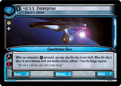 STAR TREK CCG 2E GENESIS FOIL USS ENTERPRISE EARTH'S SAVIOR 11P27
