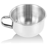 Shaving Soap Mug Bowl, New Stainless Steel Metal Cup Shaver Cleansing Foam Tool For Man