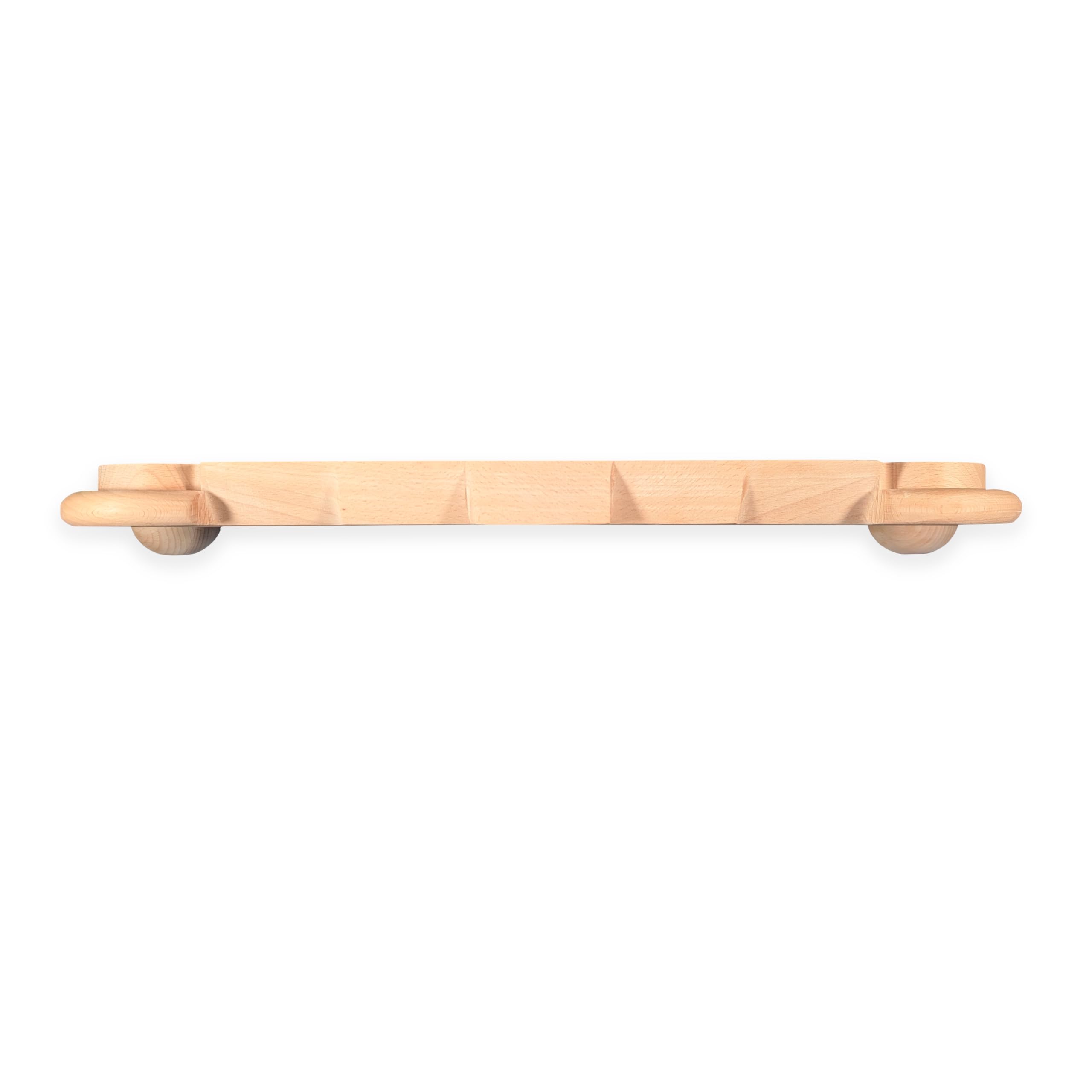 Kletterboard aus Holz - Eierlegende Wollmilchsau - Multi Hangboard mit Sticks und Sloper - Grifftiefen 10-25 mm