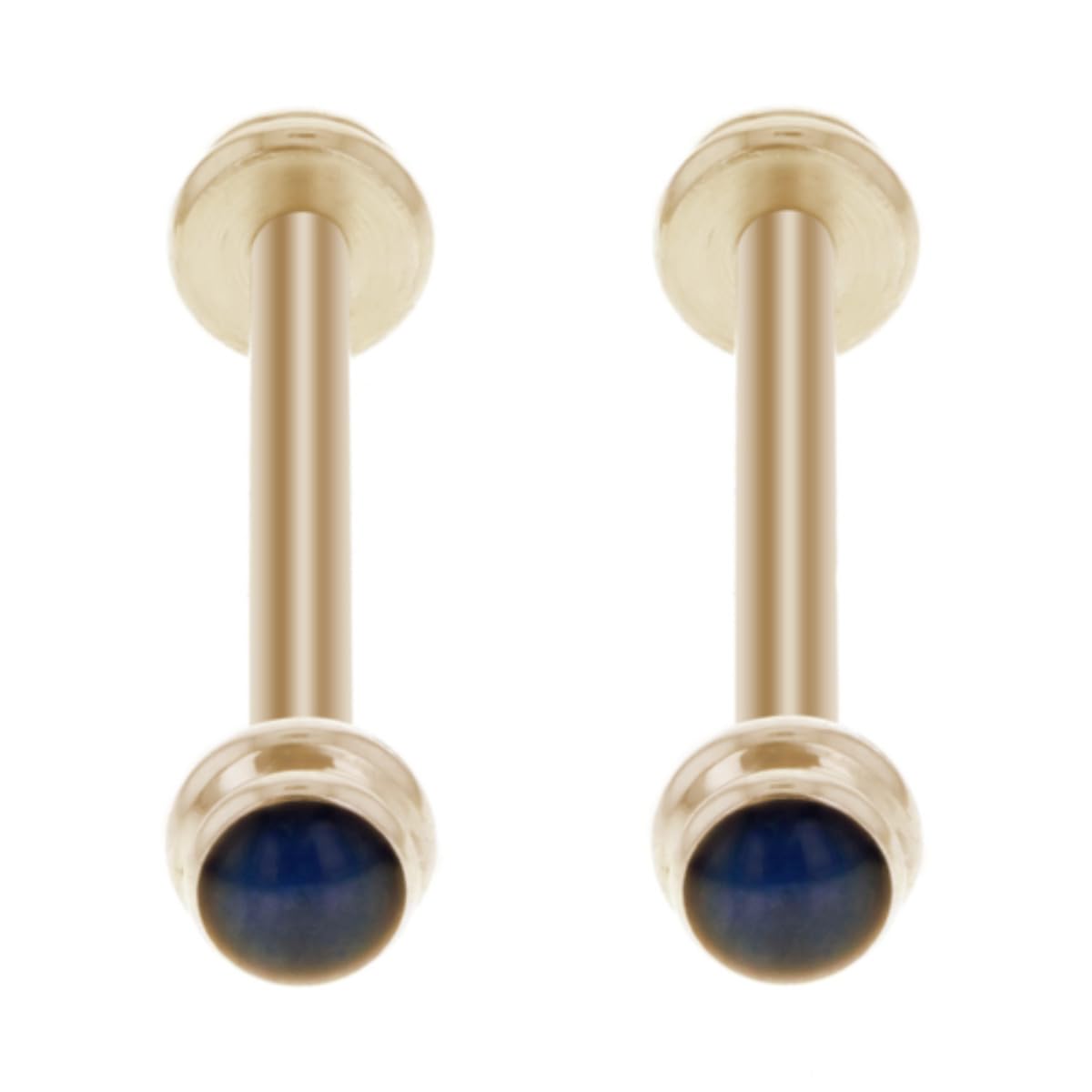 Ewatchparts Screw Tubes Pin Blue Stone Watch Band Strap Bracelet Compatible With Cartier Pasha 20mm Blue