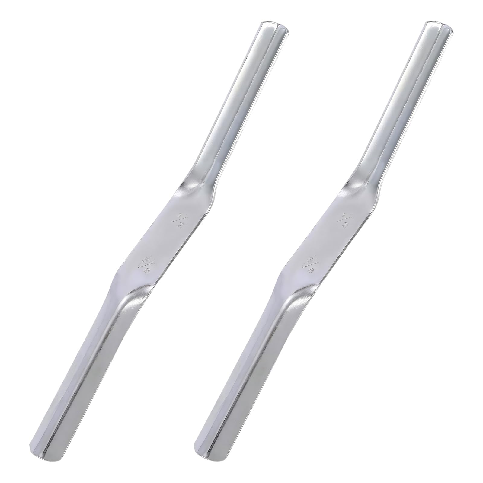 2 Pcs 1/2 inch × 5/8 inch Pointing Tool, Dual-End Brick Jointer for Bricklaying,Durable Steel Jointing Tool for Builders and Bricklayers