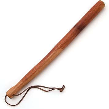 Hickory Tire Thumper for Truck Drivers Solid Wood Tire Pressure Checker Stick with Leather Strap Handcrafted Hickory Semi Truck RV Bus Trailer Safety Inspection Tool
