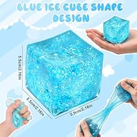 Slow Rising Stress Cube for Adults, Squishy Slow Rising Fidget Cube Sensory for Anxiety, Stress Balls, Squishies Stress Cube Toys, Stress Relief High Density Ice Squeeze Ball Cubes — image 7