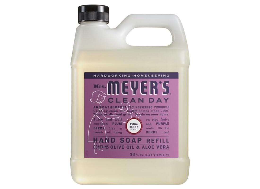 Mrs. Meyer's Clean Day Plum Berry Scent Hand Soap Refill 33 oz.