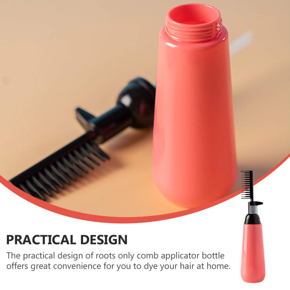 Minkissy Applicator Bottle Root Comb, 2pcs Hair Coloring Dyeing Comb Hair Dye Bottle Applicator for Home Salon