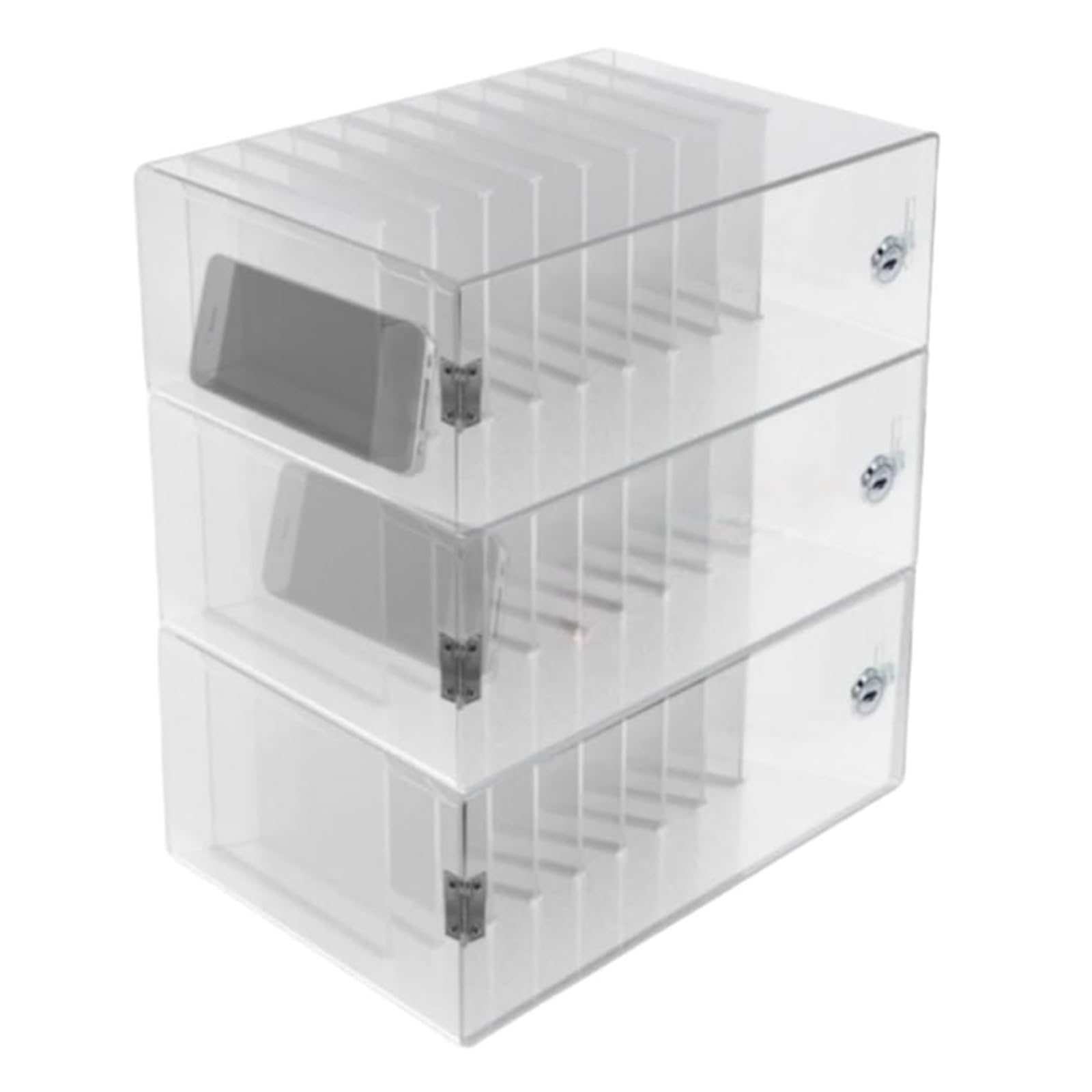 Support de rangement mural pour téléphone portable avec serrure sécurisée