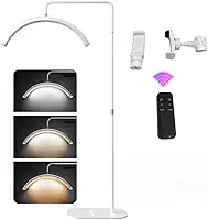 Luminária Led Ring Light Estetica 3 Tons Ajustavel Meia Lua luminária lua Limpeza De Pele Salão F16(Branco)