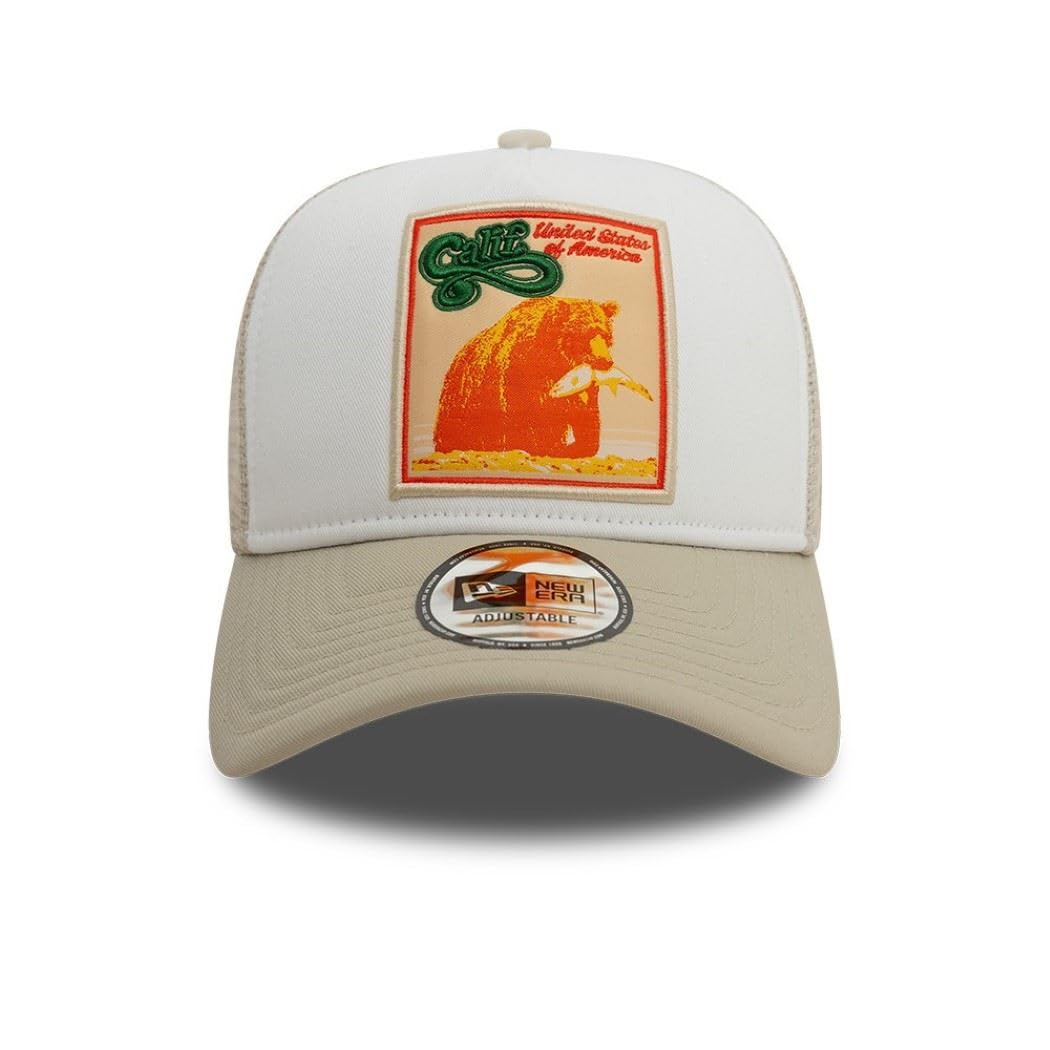 New Era Gorra de Camionero Ajustable Gorra de béisbol Tigre Playa jungula Parche