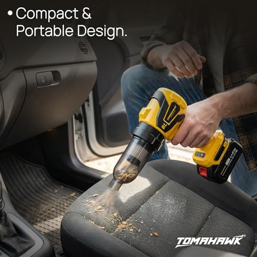 Image of TOMAHAWK CTB-20A Cordless Turbo Blower with 20V 3.0Ah x 2 Batteries, GS & CE Certified, Air Flow Speed 200km /hr, LED Light & Battery Indicator